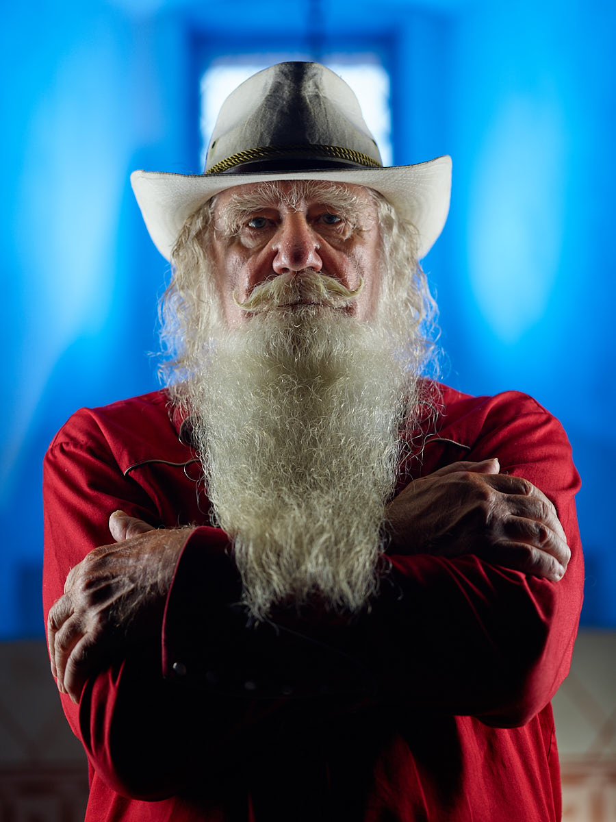 In this image: Iivo, one of our models from Joe McNally's Portrait Photography Workshop, captured by Gerhard Grossberger.