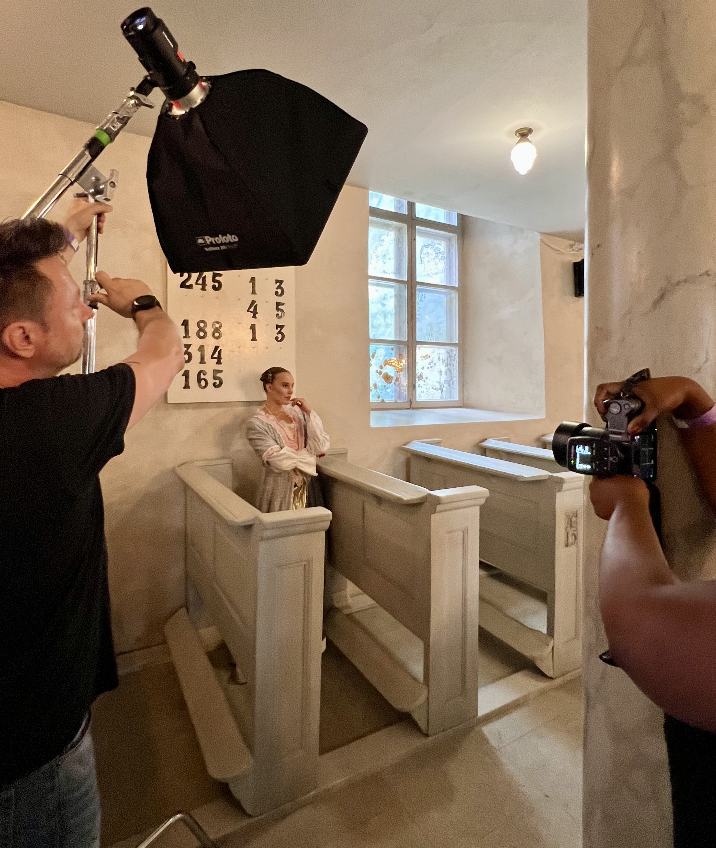 Photography Session in a Church at Joe McNally's Portrait Photography Workshop in Saaremaa, Estonia.